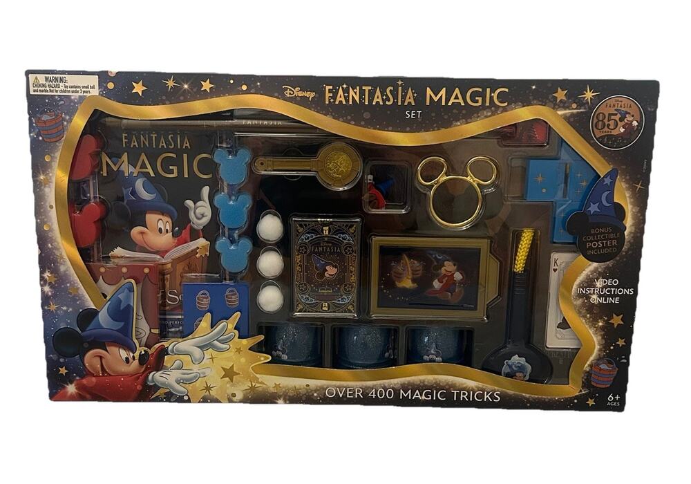 Disney Fantasia Magic Set Mickey Mouse Over 400 Tricks Kids 6+ Plus Bonus Poster